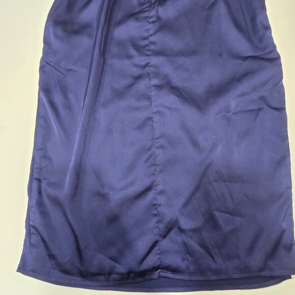 Superdown Frida Side Slit Dress in Navy - Picture 7 of 12